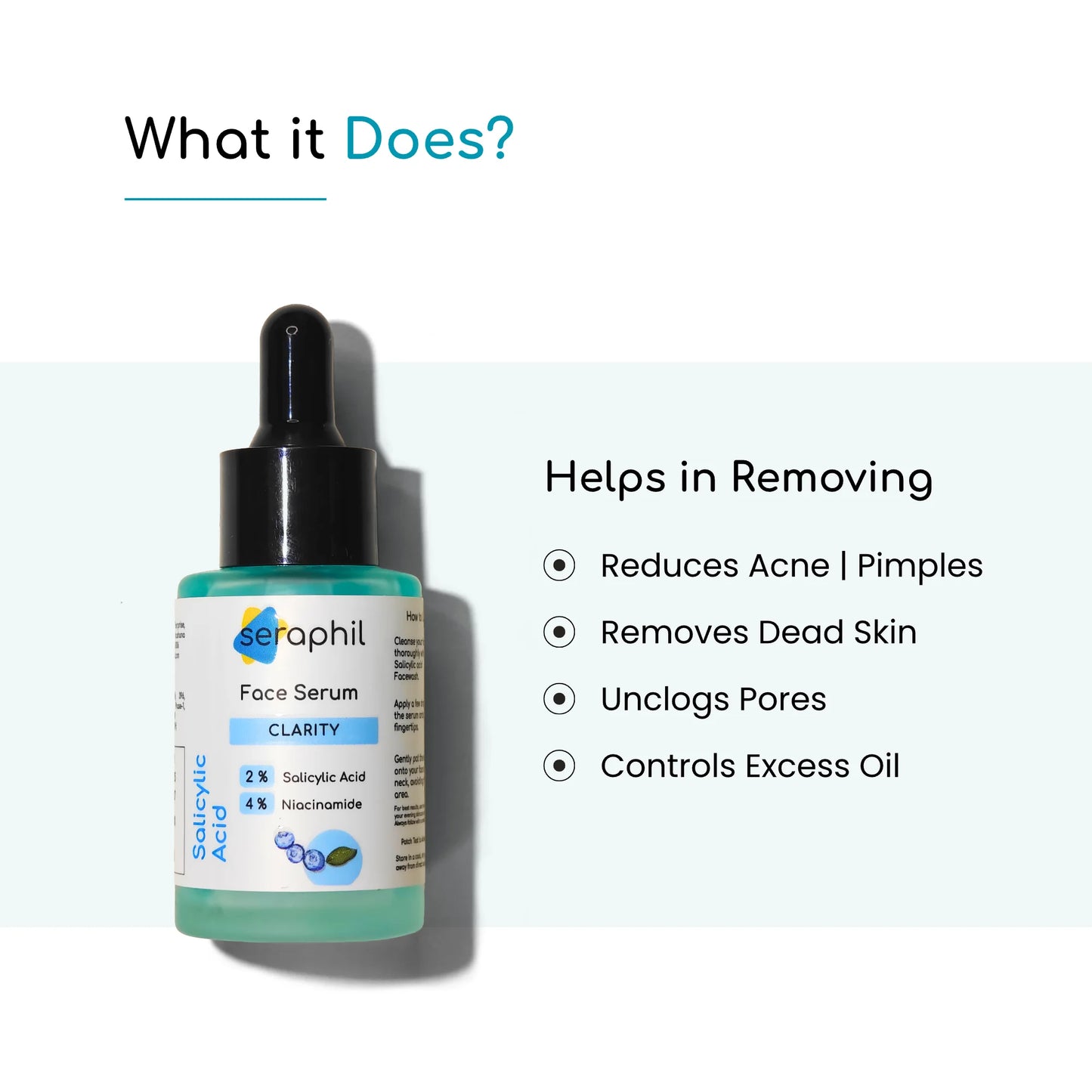 Acne Clear Salicylic Acid Face Serum | 2 % Salicylic Acid + 4% Vitamin B3