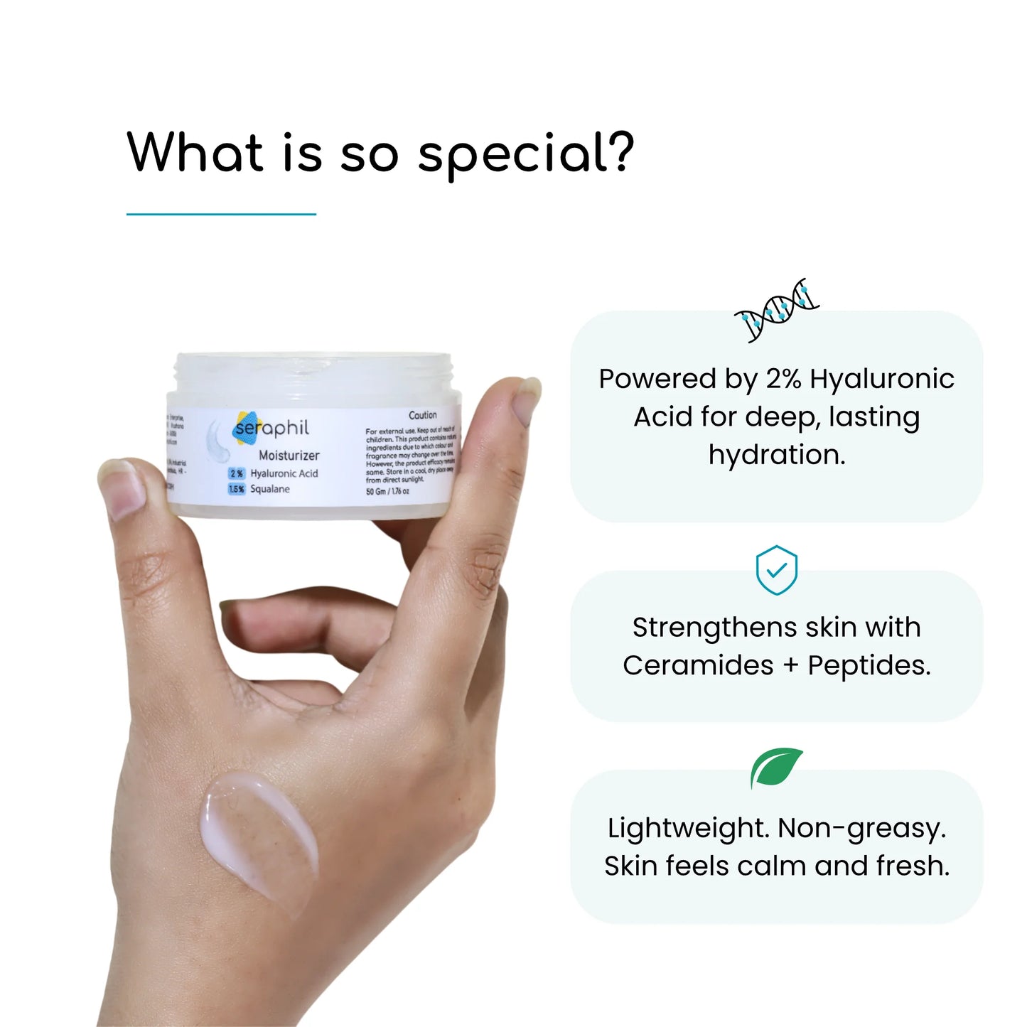 HydraLock Intense Moisturizer | 2 % Hyaluronic Acid + 1.5% Squalane